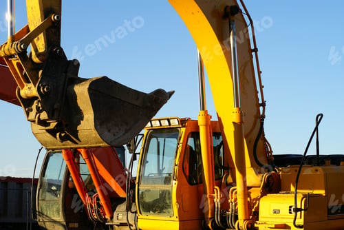 Preview: Bulldozers At Construction Yard