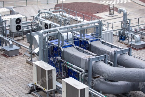 Preview: HVAC Systems on Building Rooftop, Mechanical Equipment