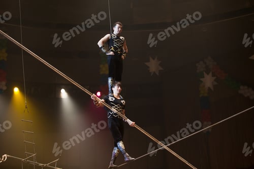 Preview: Performance Of Acrobats In The Circus