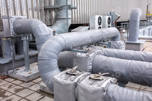 Preview: External Infrastructure Of The Microclimate Support System At A Large Industrial Site. Air