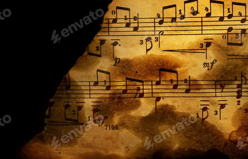 Visualização: Fundo musical sujo