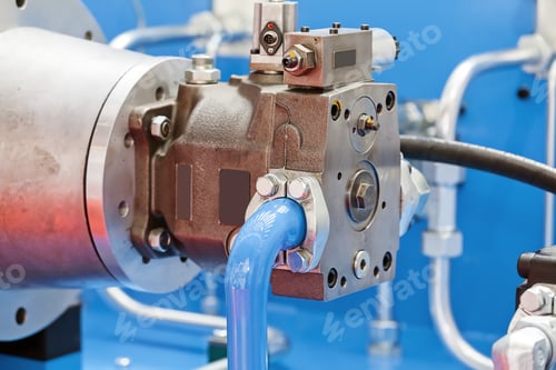 Preview: Focus On Detail Of Machine For Industry; Note Shallow Depth Of Field