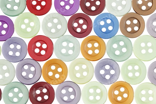 Preview: Colored Knobs On A White Background
