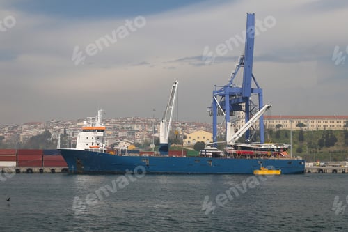Preview: Cargo Ship Is Loading In A Port