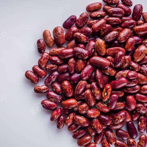 Preview: Fresh Organic Natural Beans On A White Background