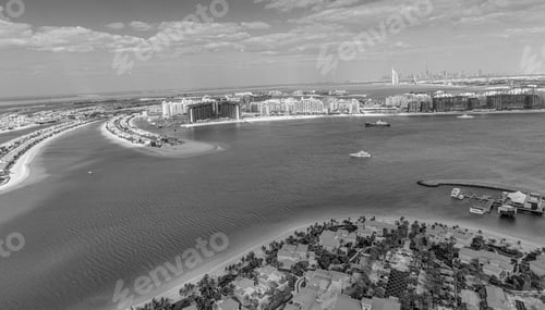 Preview: Aerial View Of Palm Jumeirah Island, Dubai.