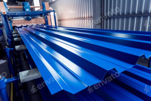 Preview: Metal Sheet Forming Machine At The Modern Metalwork Factory.