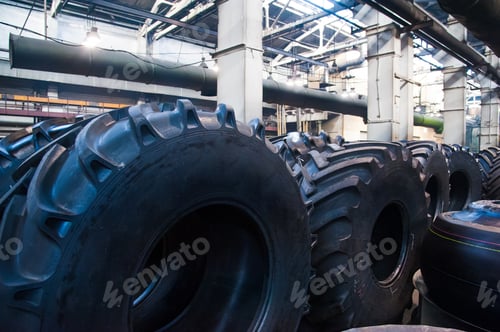 Preview: Manufacture Of Tires. Tyre Production Machine Conveyor