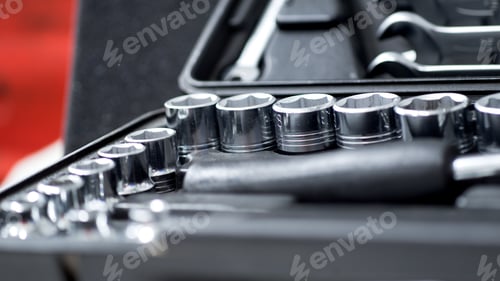Preview: Tool Repairman, Mechanic Tool Set In The Background.