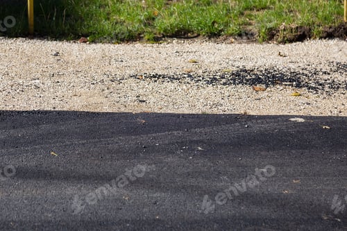 Preview: Abstract Road Repair Background. Pavement Renewal. Updating The Road Surface.