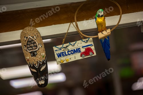 Preview: Dominican Welcome Symbol In A Door Entrance