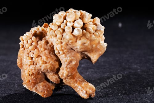 Preview: Calcium Mineral On The Black Background