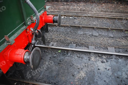 Preview: Beautiful Part Of A Old Antique Steam Train On The Railway