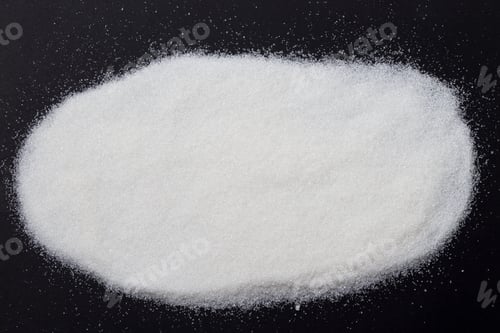 Preview: Sugar Is Scattered On A Black Background With Space For An Inscription And Text Under The Title