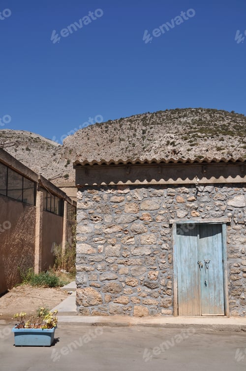 Preview: Greek Fisherman House In Kalymnos Island, Greece