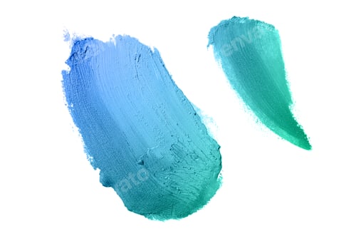 Preview: Smear And Texture Of Lipstick Or Acrylic Paint Isolated On White Background. Stroke Of Lipgloss Or