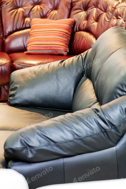 Preview: Detail Of Classic Furniture Sofa In Living Room.