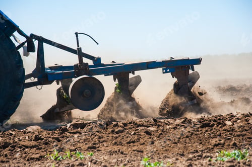Preview: Tractor Plowing Fields - Preparing Land For Sowing