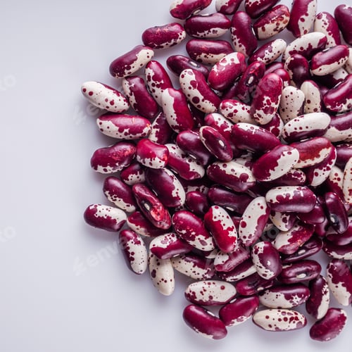 Preview: Fresh Organic Natural Beans On A White Background