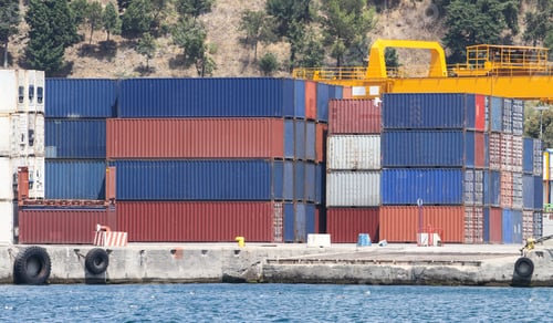 Preview: Containers Waiting To Transfer In A Port
