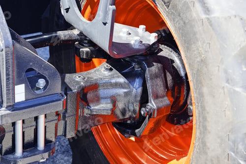 Preview: View On Wheel Of New Excavator Digging