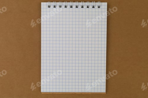 Preview: Notepad With Copy Space For The Inscription. Blank For The Text. Mockup For Design