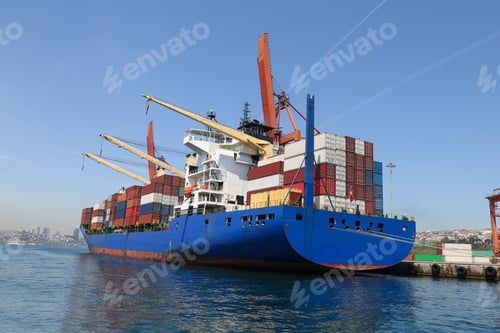 Preview: Container Ship Is Loading In A Port