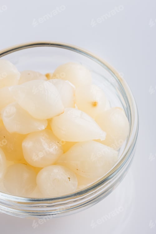 Preview: Pickled Vegetables On A White Acrylic Background