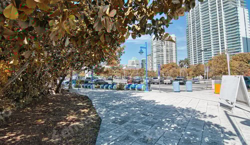 Preview: Miami, Florida. Beautiful Street Colors And Architecture In Winter Season.