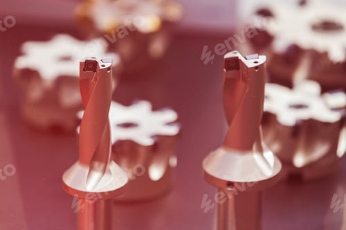 Preview: Various Parts For Lathe Tools, Note Shallow Depth Of Field