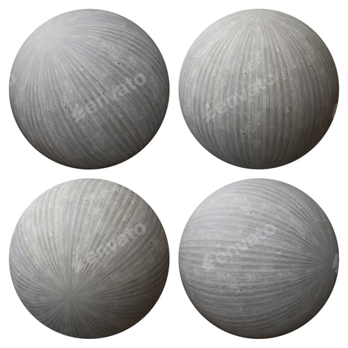 Preview: Concrete Ball Isolated On White Background