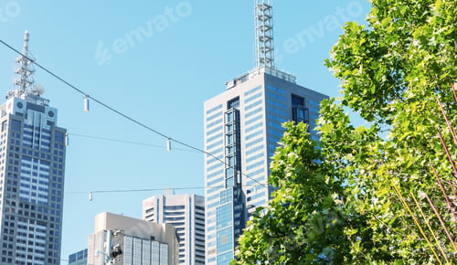 Preview: Melbourne, Victoria - Australia. Beautiful City Skyline.