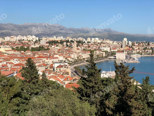 Preview: View Over Split City From Park Marjan In Croatia