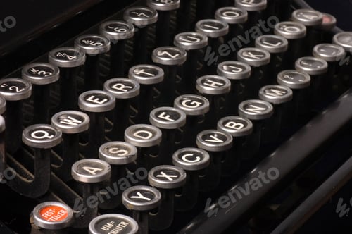 Preview: Old Typewriter, Deadline Text As A Background
