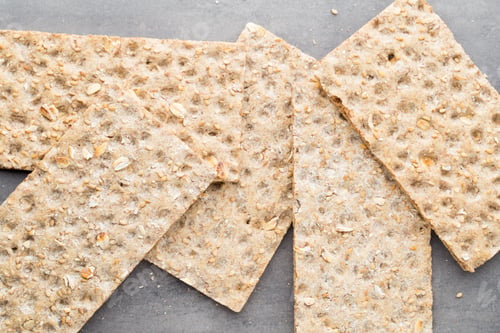 Preview: Stack Of Wholegrain Crispy Bread With Sunflower, Chia And Sesames Seeds