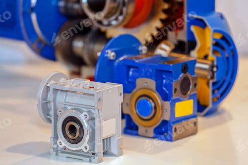 Preview: One Detail And Part Of New Steel Engine; Note Shallow Depth Of Field