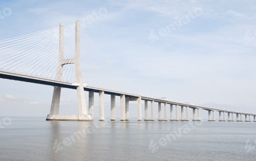 Preview: Longest Bridge In Europe Known As Vasco Da Gama (Over The Tagus River)