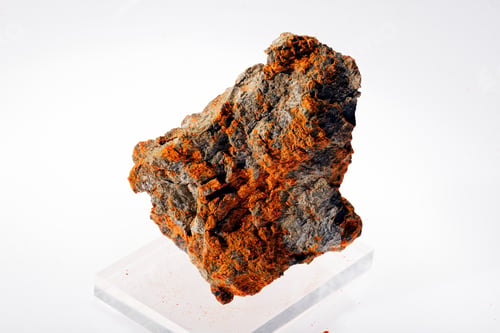 Preview: Sulphide Mineral Realgar On The White Background
