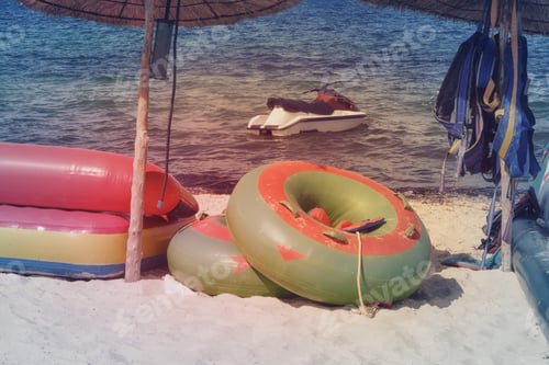 Preview: Water Rides Are Closed For The Night. Attractions On The Sea Do Not Work Because Of Bad Weather.