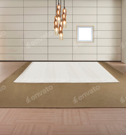 Preview: Bright Stone Wall Interior Design And Modern Lamp