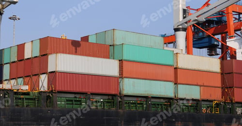 Preview: Container Ship Is Loading In A Port
