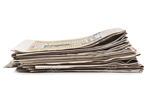 Preview: Newspapers Isolated On A White Background