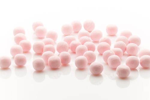 Preview: Small Round Candy-Colored On The White Background.
