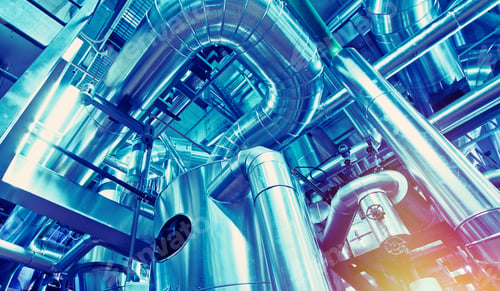 Preview: Equipment, Cables And Piping As Found Inside Of A Industrial Power Plant