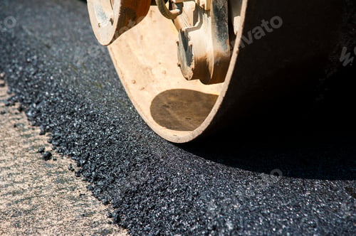 Preview: The Road Rollers Working On The New Road Construction Site