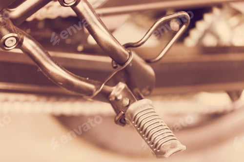 Preview: A Variety Of Motorcycle Parts, Note Shallow Depth Of Field