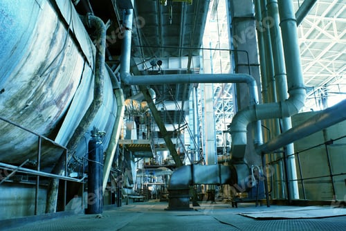 Preview: Equipment, Cables And Piping As Found Inside Of A Old Industrial Power Plant