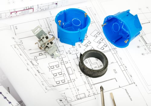 Preview: Architecture Plan And Rolls Of Blueprints