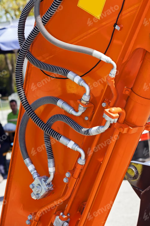 Preview: View On Detail Of New Excavator Digging; Note Shallow Depth Of Field