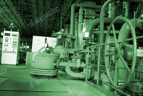 Preview: Different Size And Shaped Pipes And Valves At A Power Plant
